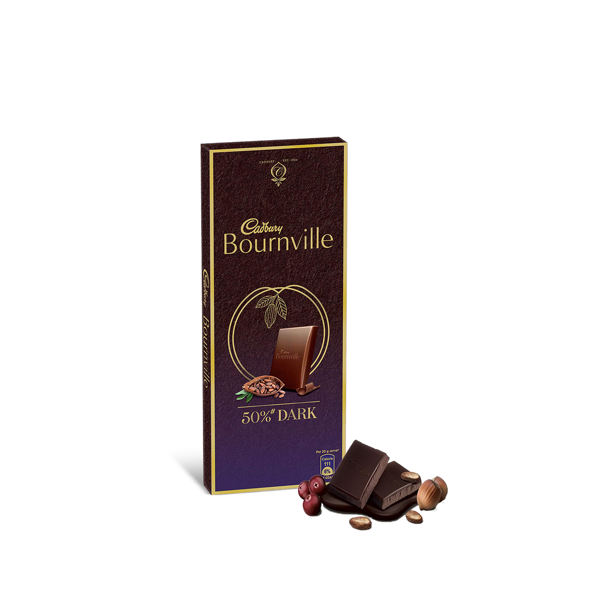 Cadbury Bournville 50% Dark Chocolate 80gm